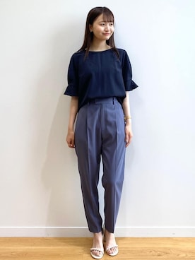 index スタッフさん（レディース・158cm）の春コーディネート