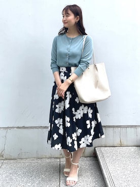 index スタッフさん（レディース・158cm）の春コーディネート