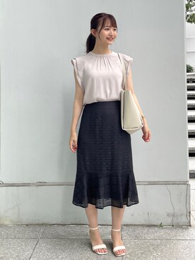 index スタッフさん（レディース・158cm）の夏コーディネート