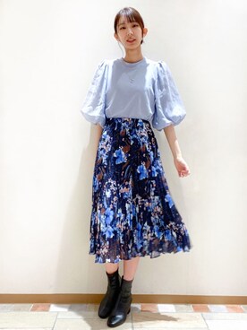 index スタッフさん（レディース・158cm）の秋コーディネート