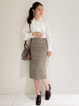 index スタッフさん（レディース・158cm）の秋コーディネート