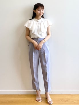 index スタッフさん（レディース・158cm）の夏コーディネート