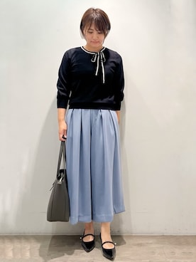 index スタッフさん（レディース・154cm）の秋コーディネート