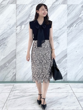 index スタッフさん（レディース・158cm）の夏コーディネート