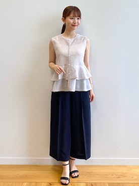 index スタッフさん（レディース・158cm）の夏コーディネート