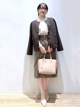 「index（インデックス）のアイテム」を使った、index スタッフさん（レディース・160cm）の秋コーディネート