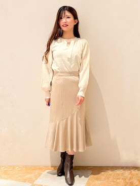 index スタッフさん(レディース・156cm)の秋コーディネート