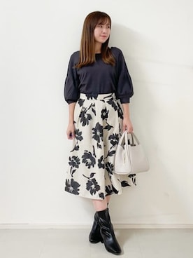 index スタッフさん（レディース・151cm）の秋コーディネート