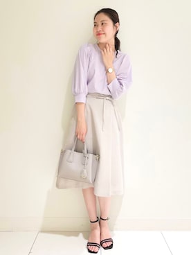 index スタッフさん（レディース・158cm）の春コーディネート