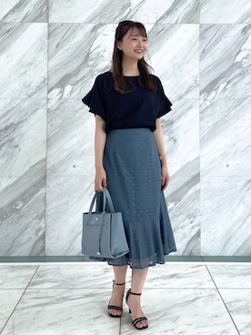 index スタッフさん(レディース・158cm)の夏コーディネート