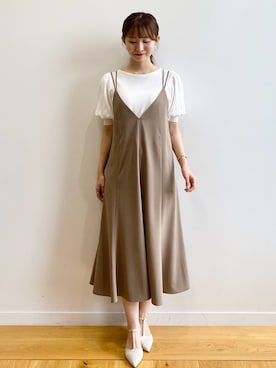「インデックス」｜「アイテム（ワンピース/ドレス）」を使った、index スタッフさん（レディース・158cm）の夏コーディネート