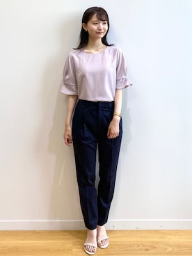 index スタッフさん（レディース・158cm）の夏コーディネート