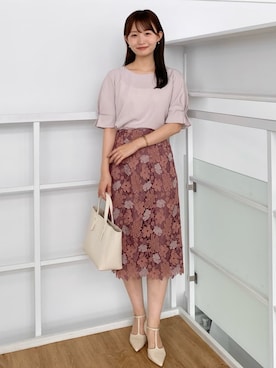 index スタッフさん（レディース・158cm）の夏コーディネート