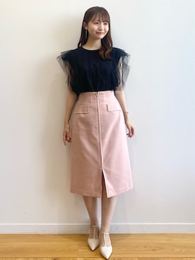 index スタッフさん（レディース・158cm）の夏コーディネート