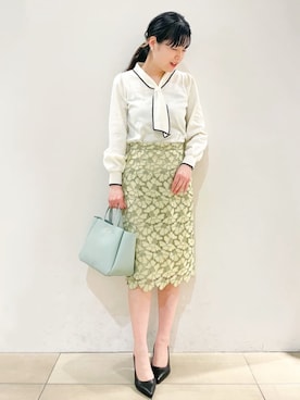 index スタッフさん（レディース・161cm）の冬コーディネート