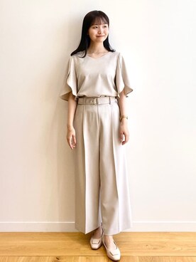 index スタッフさん（レディース・158cm）の秋コーディネート