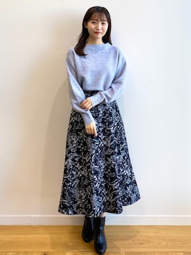 index スタッフさん（レディース・158cm）の冬コーディネート