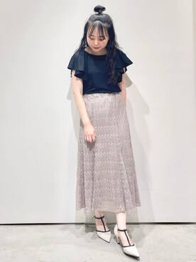 index スタッフさん（レディース・158cm）の夏コーディネート