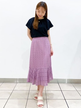 index スタッフさん(レディース・158cm)の夏コーディネート