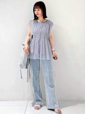 index スタッフさん（レディース・148cm）の夏コーディネート