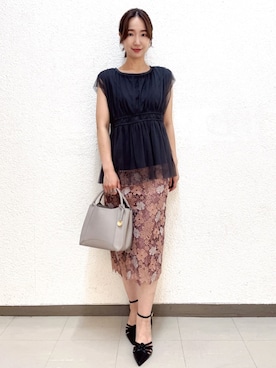 index スタッフさん（レディース・160cm）の夏コーディネート