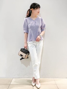 index スタッフさん（レディース・158cm）の春コーディネート