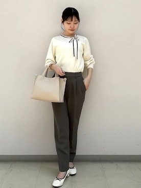 index スタッフさん（レディース・155cm）の秋コーディネート