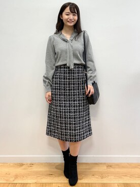 index スタッフさん（レディース・158cm）の秋コーディネート