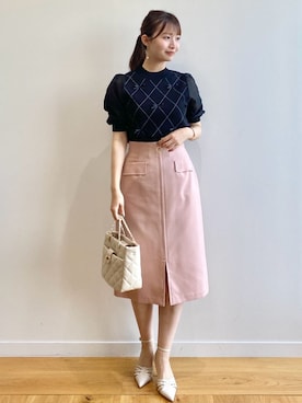 index スタッフさん（レディース・158cm）の春コーディネート