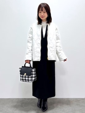 index スタッフさん（レディース・148cm）の冬コーディネート