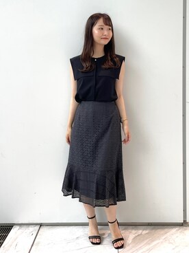 index スタッフさん（レディース・158cm）の夏コーディネート