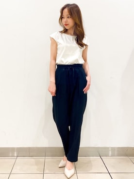 index スタッフさん（レディース・158cm）の夏コーディネート