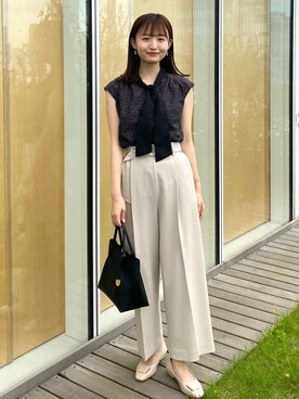 index スタッフさん（レディース・158cm）の夏コーディネート