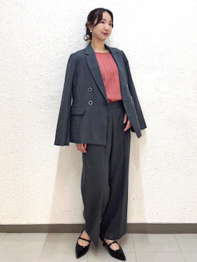 「index（インデックス）のアイテム（ジャケット/アウター）」を使った、index スタッフさん（レディース・160cm）の秋コーディネート