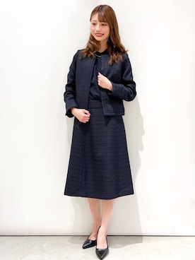 index スタッフさん（レディース・158cm）の春コーディネート