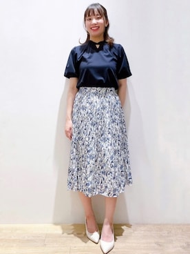 index スタッフさん（レディース・158cm）の夏コーディネート