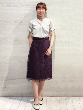 index スタッフさん（レディース・157cm）の夏コーディネート