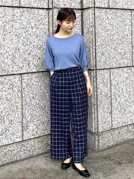 index スタッフさん（レディース・158cm）の秋コーディネート