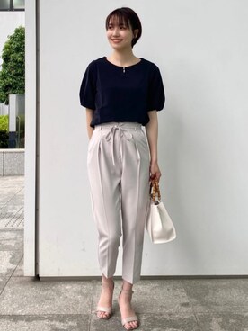 index スタッフさん（レディース・158cm）の春コーディネート