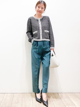 index スタッフさん（レディース・158cm）の秋コーディネート