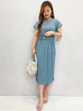 index スタッフさん（レディース・158cm）の夏コーディネート