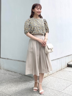 index スタッフさん（レディース・158cm）の夏コーディネート