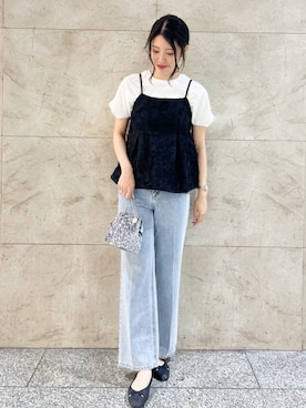 index スタッフさん（レディース・165cm）の夏コーディネート