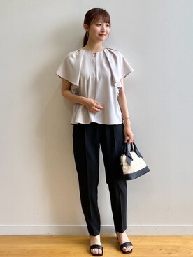 index スタッフさん（レディース・158cm）の夏コーディネート