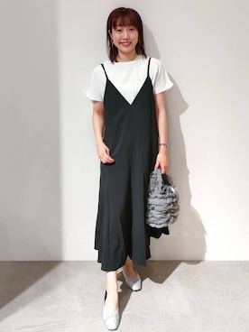 「インデックス」｜「アイテム（ワンピース/ドレス）」を使った、index スタッフさん（レディース・157cm）の夏コーディネート