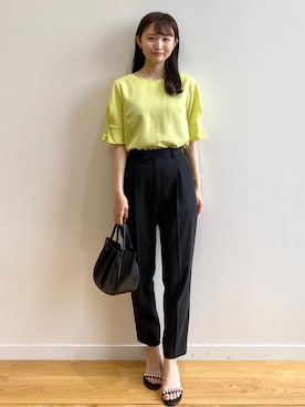 index スタッフさん（レディース・158cm）の夏コーディネート