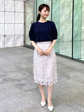 index スタッフさん（レディース・158cm）の春コーディネート