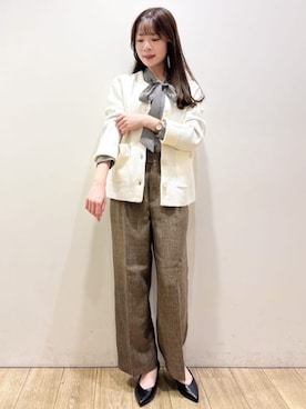 「index（インデックス）のアイテム」を使った、index スタッフさん（レディース・157cm）の秋コーディネート