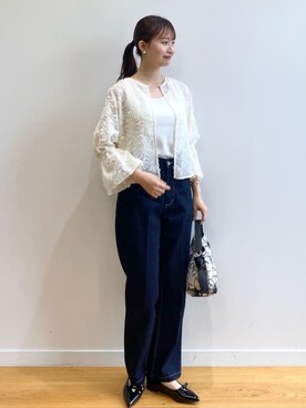 index スタッフさん（レディース・158cm）の春コーディネート