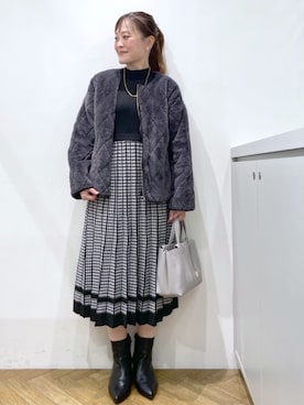 「index（インデックス）のアイテム」を使った、index スタッフさん（レディース・156cm）の秋コーディネート